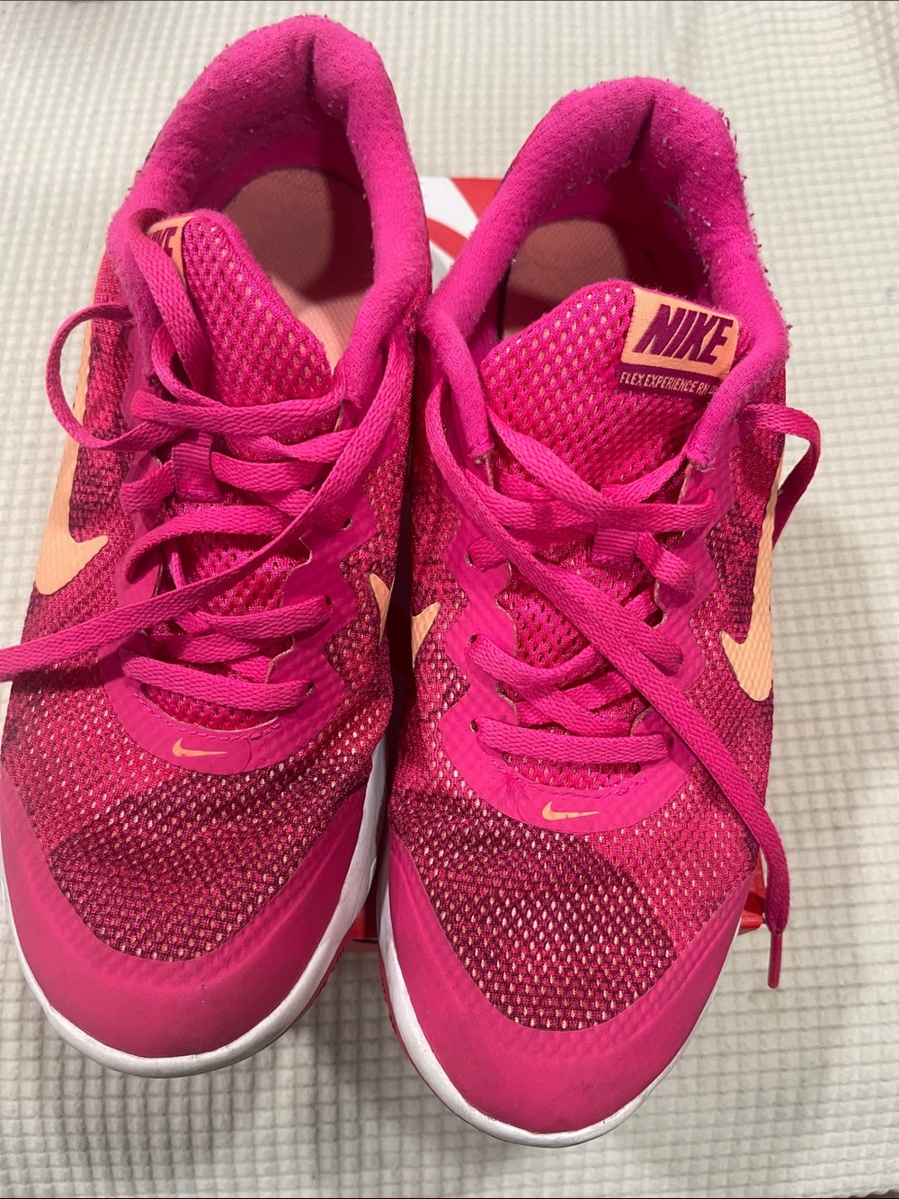 Nike Women’s Hot Pink and Peach Athletic Sneakers